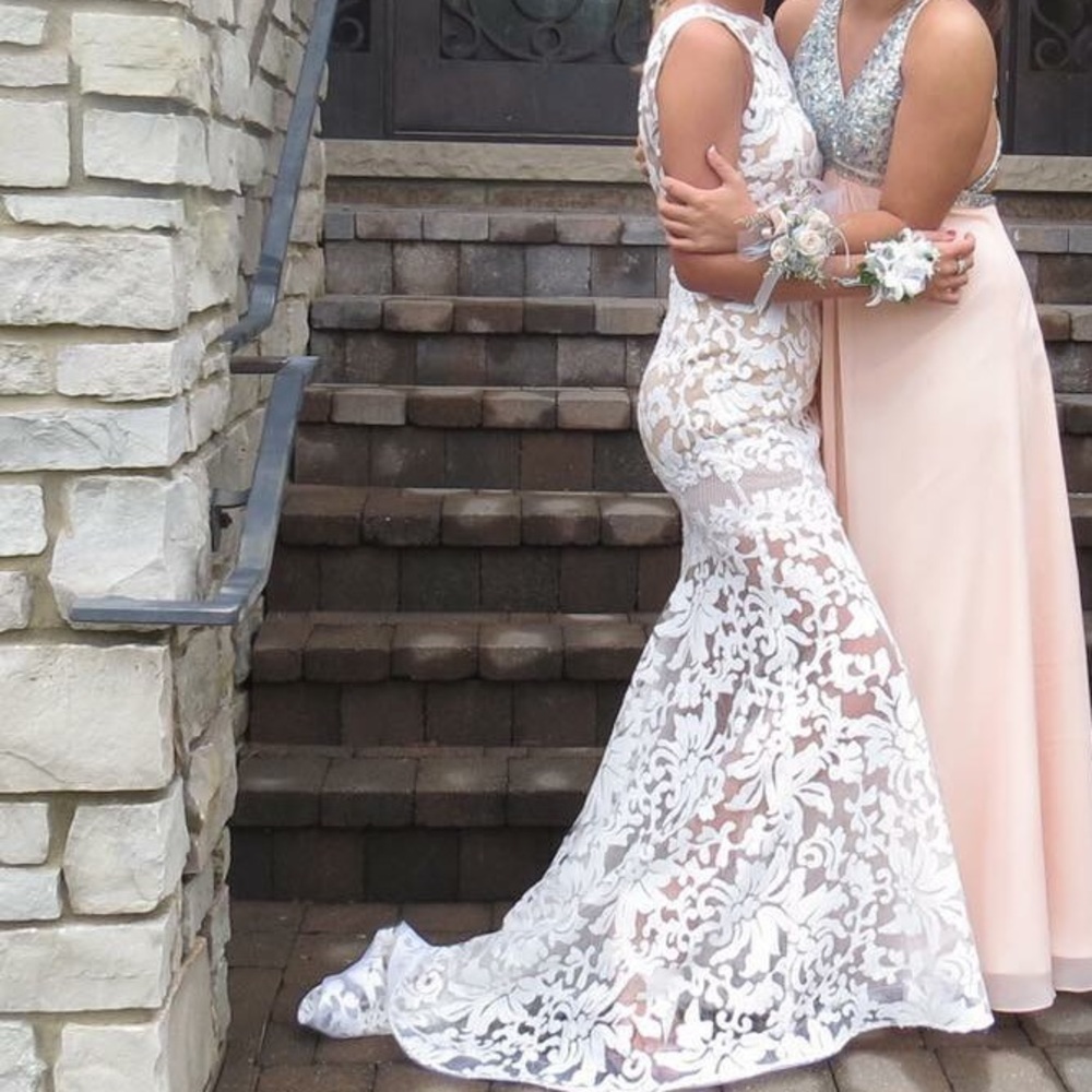 White Prom dress